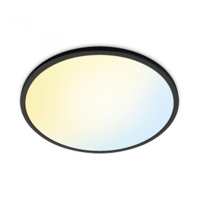Plafoniera LED WiZ SuperSlim, Wi-Fi, control vocal, 32W, 3800 lm, l...