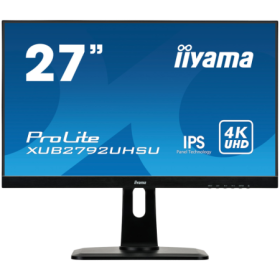 IIYAMA Prolite XUB2792UHSU-B6 Business Monitor - 68.5 cm (27''), 4K UHD (3840x2160), IPS LED, 60Hz, 4ms, 350 cd/m², matte / blac