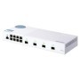 Switch QNAP M408S CPU Marvell 98DX3236, 8 porturi 1Gbps, 4 porturi 10GbE SFP+, destkop, web-managed, adaptor alimentare, garanti