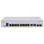 Switch  CISCO CBS350-8FP-E-2G, 8 PORTURI 10/100/1000, 2 x SFP, POE 120w, Buffer: 1.5 Mb, Flash 256Mb, CPU: 800 MHz ARM , DRAM: 5