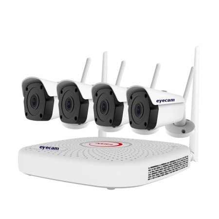 Sisteme de supraveghere Sistem supraveghere video WiFi 8MP 25M 4 camere Eyecam Eyecam