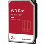 HDD NAS WD Red Plus (3.5'', 2TB, 128MB, 5400 RPM, SATA 6 Gb/s)